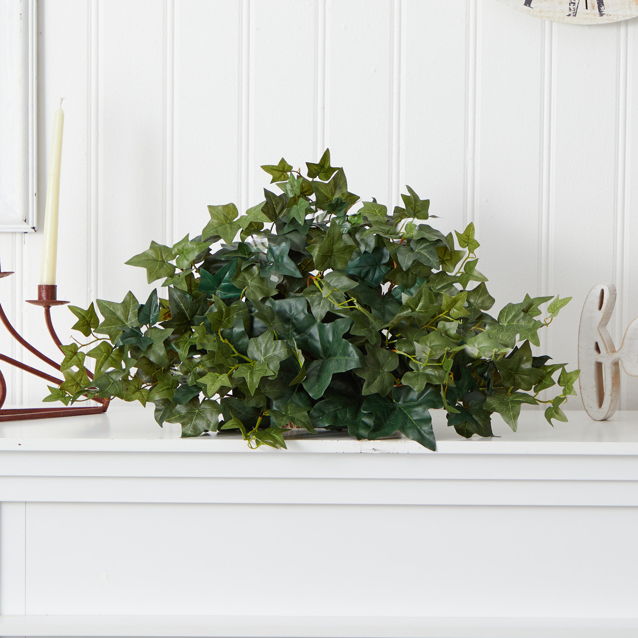 2' Artificial Silk Ivy Ledge Plant with Planter Christmas Central